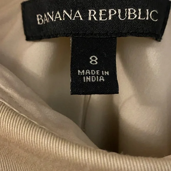 Banana Republic Beige Off-Shoulder Ruffle Wide-Leg Jumpsuit - Picture 10 of 10